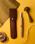 Japanese Whittling Knife with Leather case