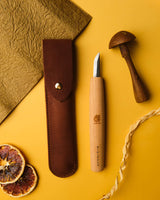 Japanese Whittling Knife with Leather case