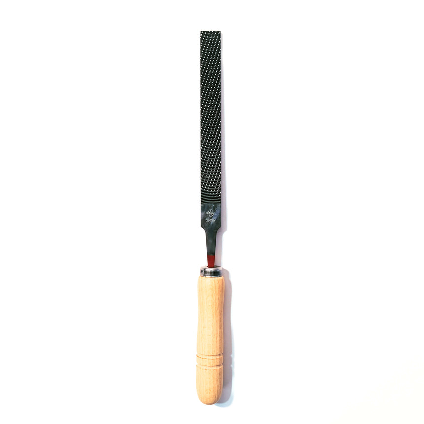 Wood File - Fine Flat 150mm - White Oak Handle