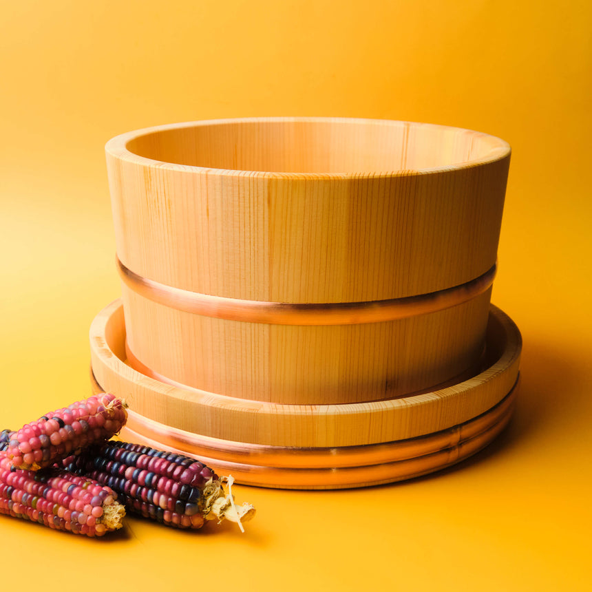 Yamacoh Ohitsu Sawara Wooden Rice Container - Edobitsu