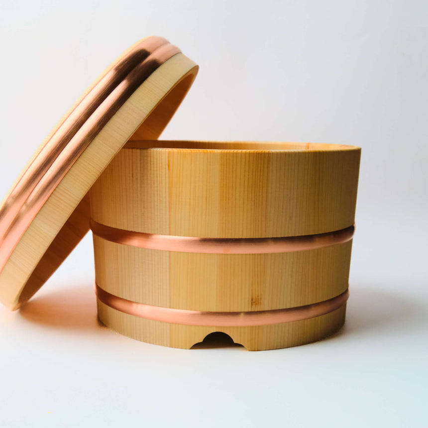 Yamacoh Ohitsu Sawara Wooden Rice Container - Edobitsu