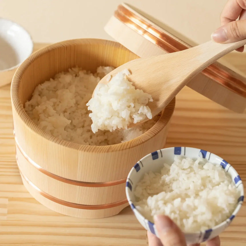 Yamacoh Ohitsu Sawara Wooden Rice Container - Edobitsu