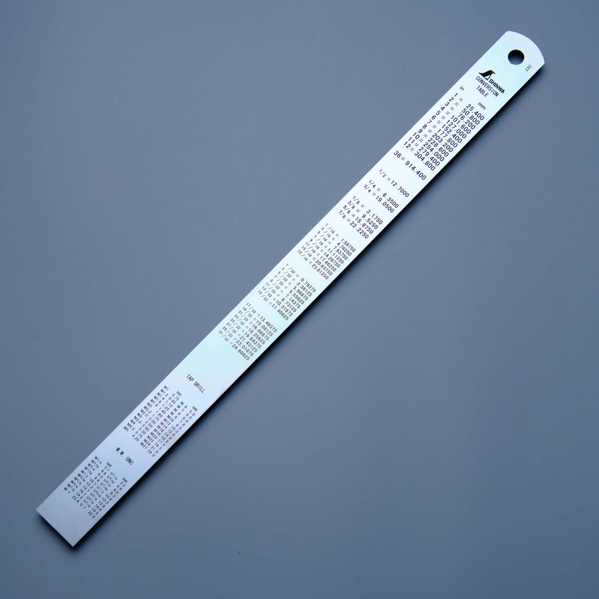 30cm Hard Chrome Finish Stainless Steel Rule