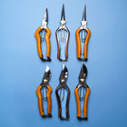 Handmade Japanese Tan Leather Handled Secateurs - 200mm