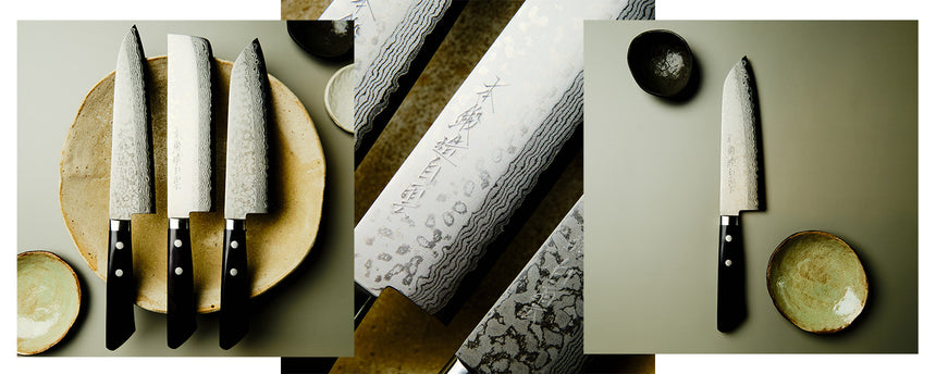 Damascus Chef Knife Trio