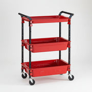 Three-stage tool wagon royal TWR-2R (red) - Toolboxes - Japanese Tools Australia