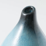 Minoyaki Sky Blue Drop Shaped Ikebana Vase