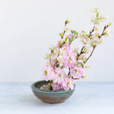 Brown and Blue Glazed Ikebana Vase