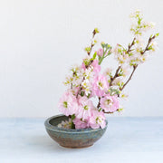 Brown and Blue Glazed Ikebana Vase