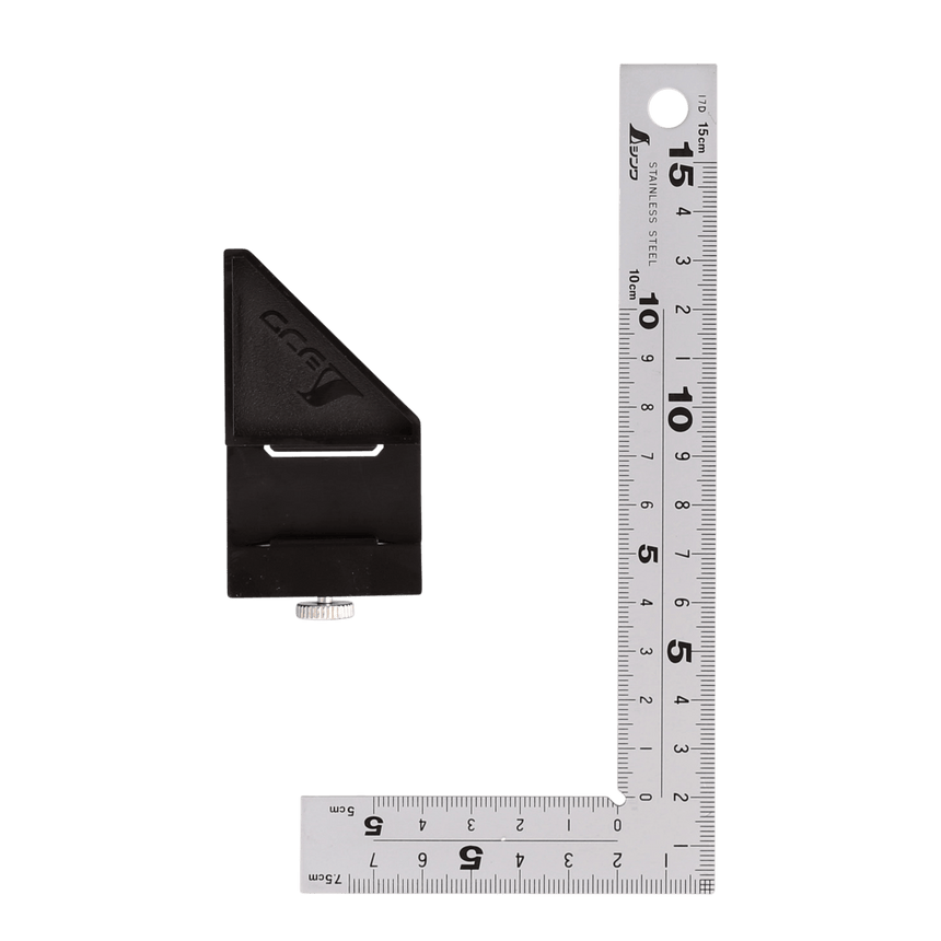 15cm Carpenter's Square with Stop (20mm width) - Japanese Squares - Japanese Tools Australia