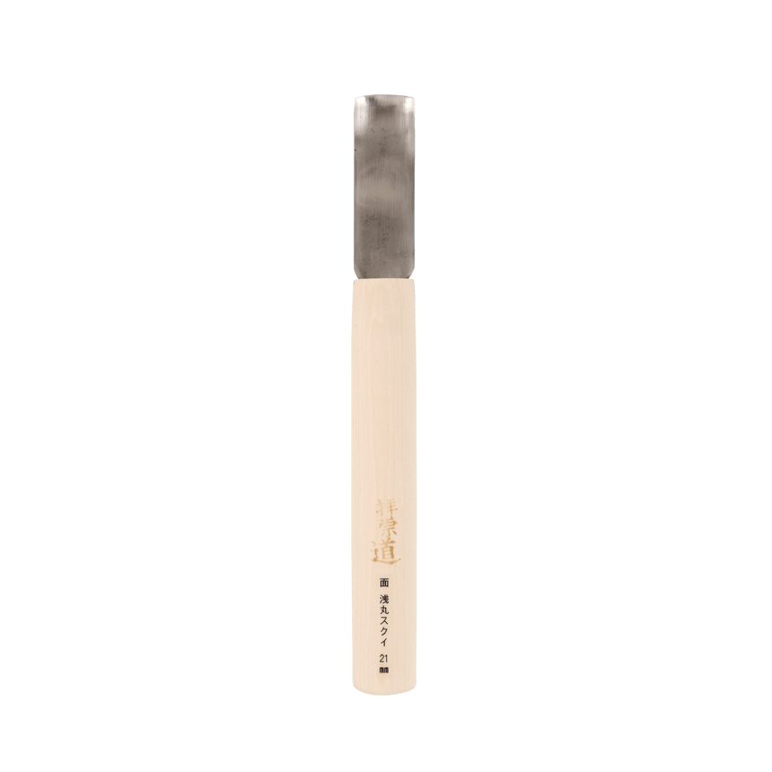 21mm Bent Long-Bladed Carving Gouge - Gouges - Japanese Tools Australia