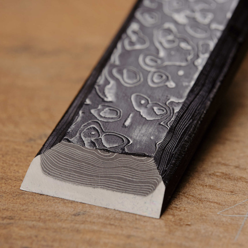 27mm Mokume Wakizashi by Tasai - Bench Chisels - Japanese Tools Australia