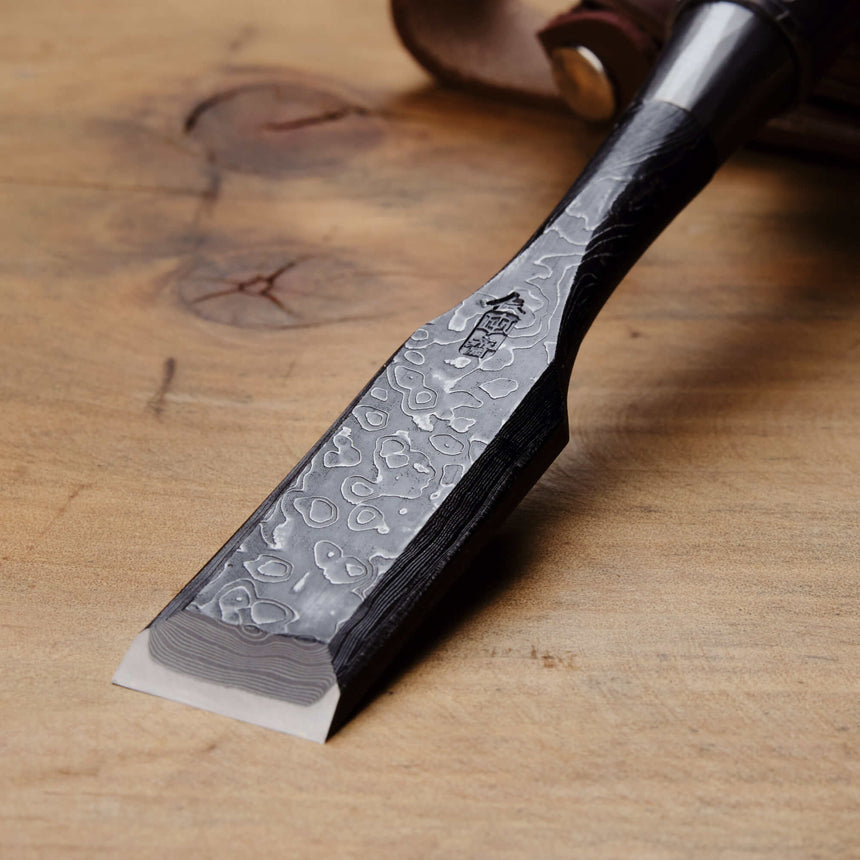 27mm Mokume Wakizashi by Tasai - Bench Chisels - Japanese Tools Australia