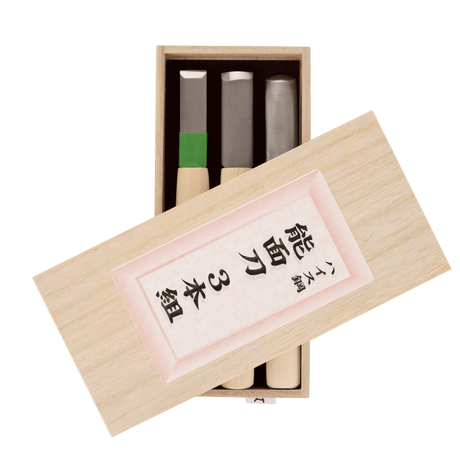 3-Piece Long-Blade Carving Set - Carving Sets - Japanese Tools Australia