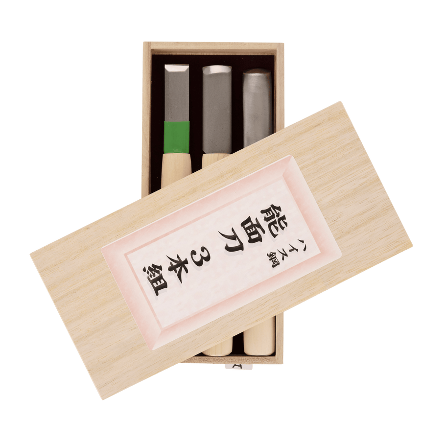 3-Piece Long-Blade Carving Set - Carving Sets - Japanese Tools Australia