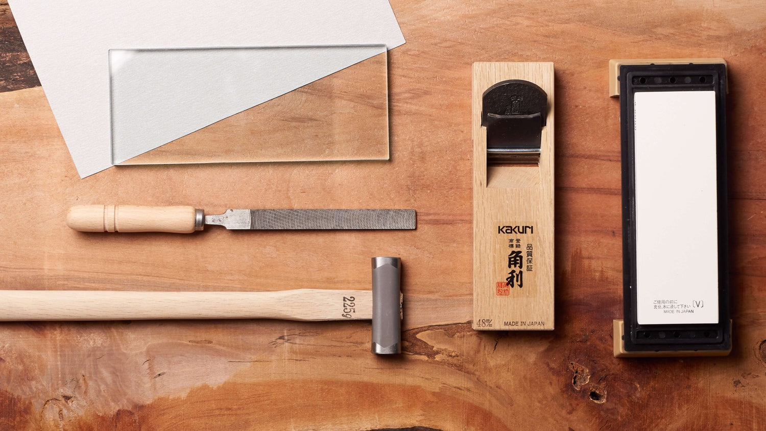 48mm Blue Paper Steel Plane and Tuning Kit - Smoothing Planes - Japanese Tools Australia