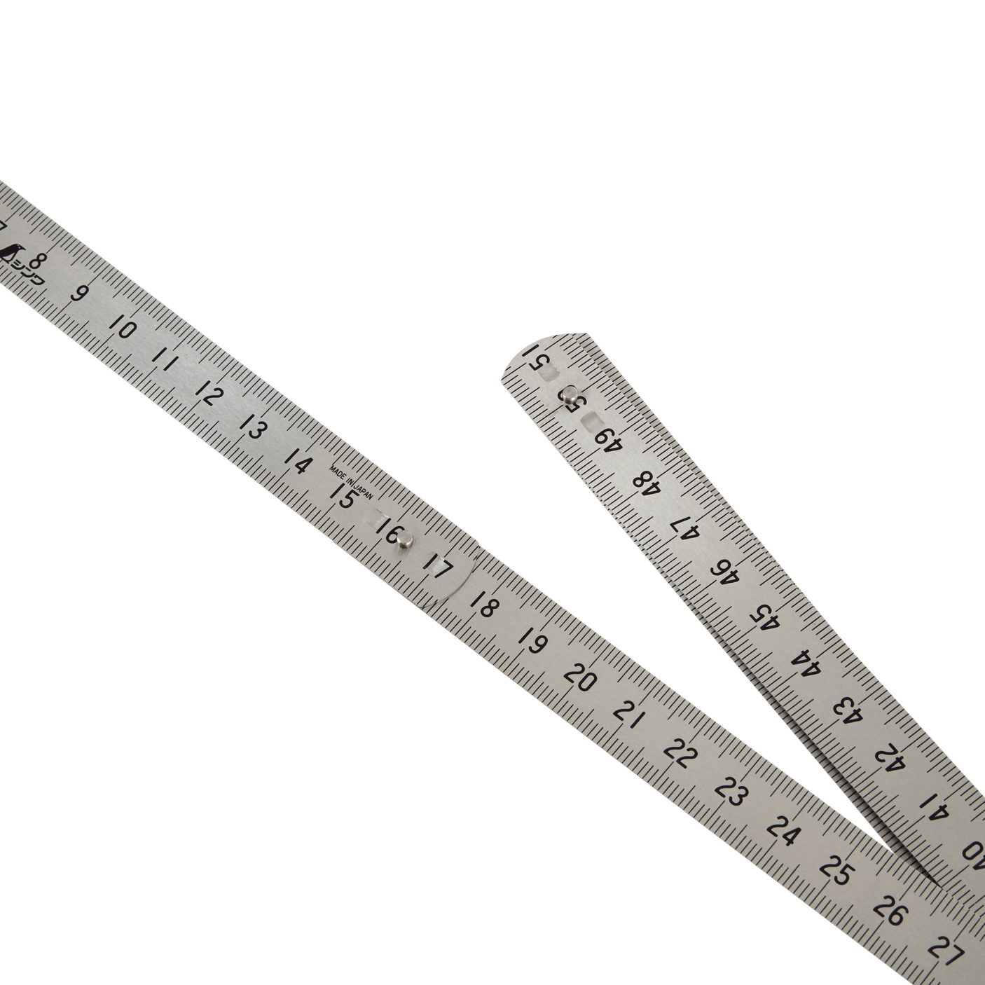 6-folding Stainless Steel Rule Polish Finish 1 m - Rulers - Japanese Tools Australia