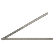 6-folding Stainless Steel Rule Polish Finish 1 m - Rulers - Japanese Tools Australia