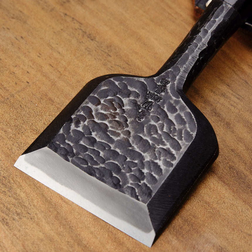 65mm Tsuchime Chisel with Leather Sheath by Tasai-san - Bench Chisels - Japanese Tools Australia