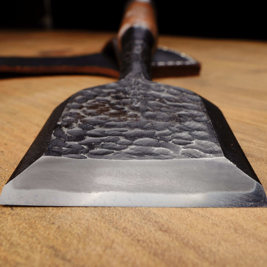 65mm Tsuchime Chisel with Leather Sheath by Tasai-san - Bench Chisels - Japanese Tools Australia