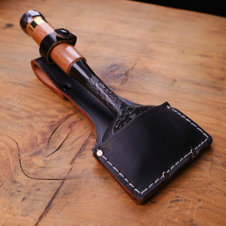 75mm Tsuchime Chisel with Leather Sheath by Tasai-san - Bench Chisels - Japanese Tools Australia
