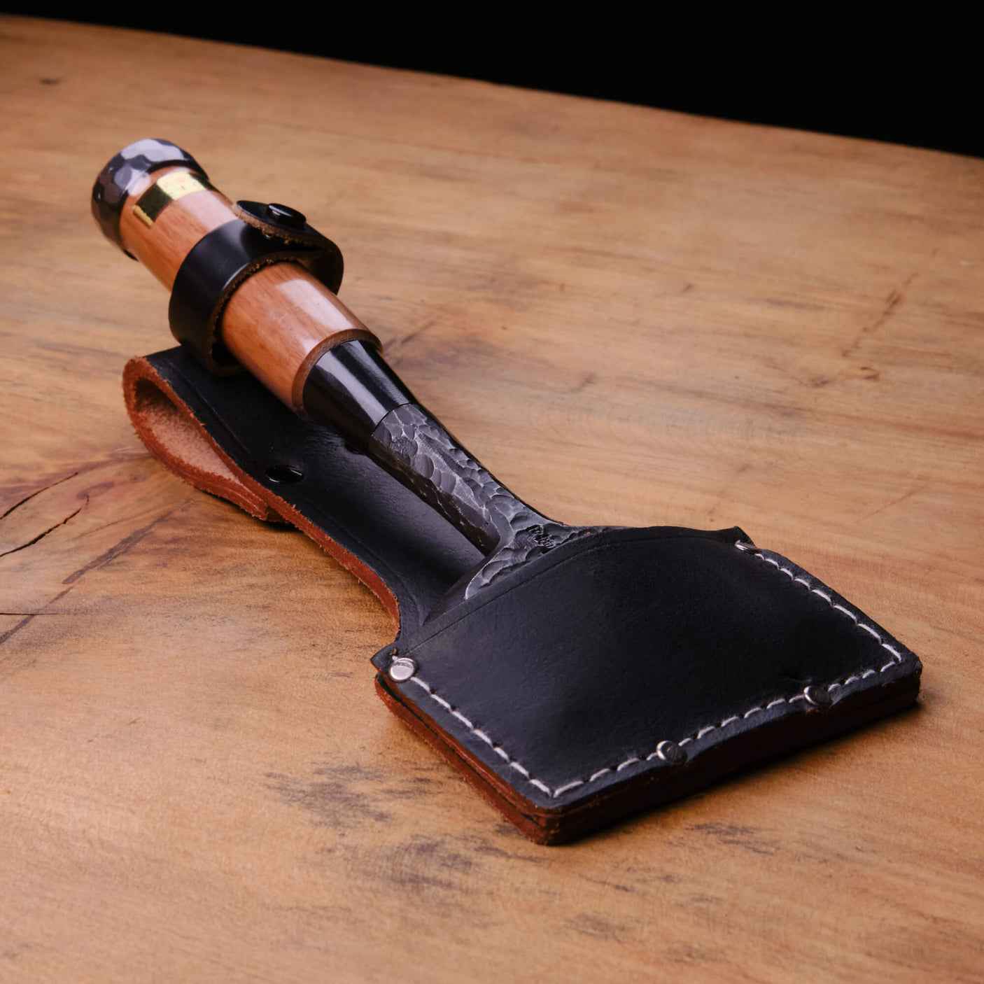75mm Tsuchime Chisel with Leather Sheath by Tasai-san - Bench Chisels - Japanese Tools Australia