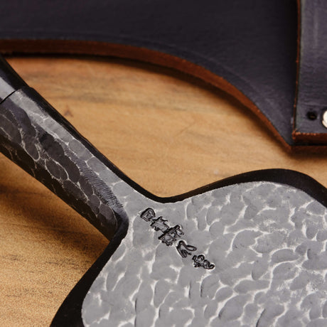 90mm Tsuchime Chisel with Leather Sheath by Tasai-san - Bench Chisels - Japanese Tools Australia