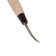 Bent Shallow Gouge - 12mm, HSS - Gouges - Japanese Tools Australia