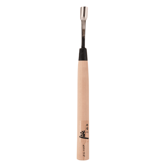 Bent U-Gouge - Shirogami - Gouges - Japanese Tools Australia