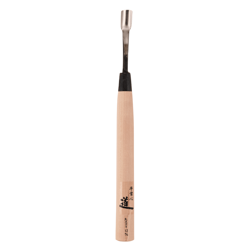 Bent U-Gouge - Shirogami - Gouges - Japanese Tools Australia