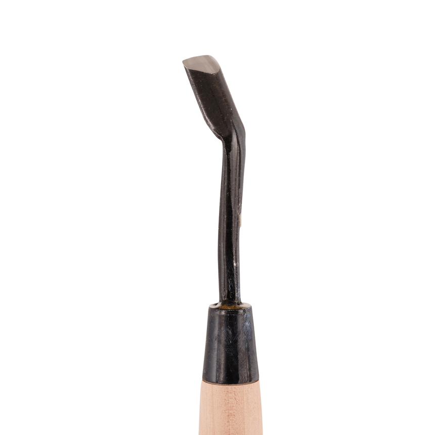 Bent U-Gouge - Shirogami - Gouges - Japanese Tools Australia