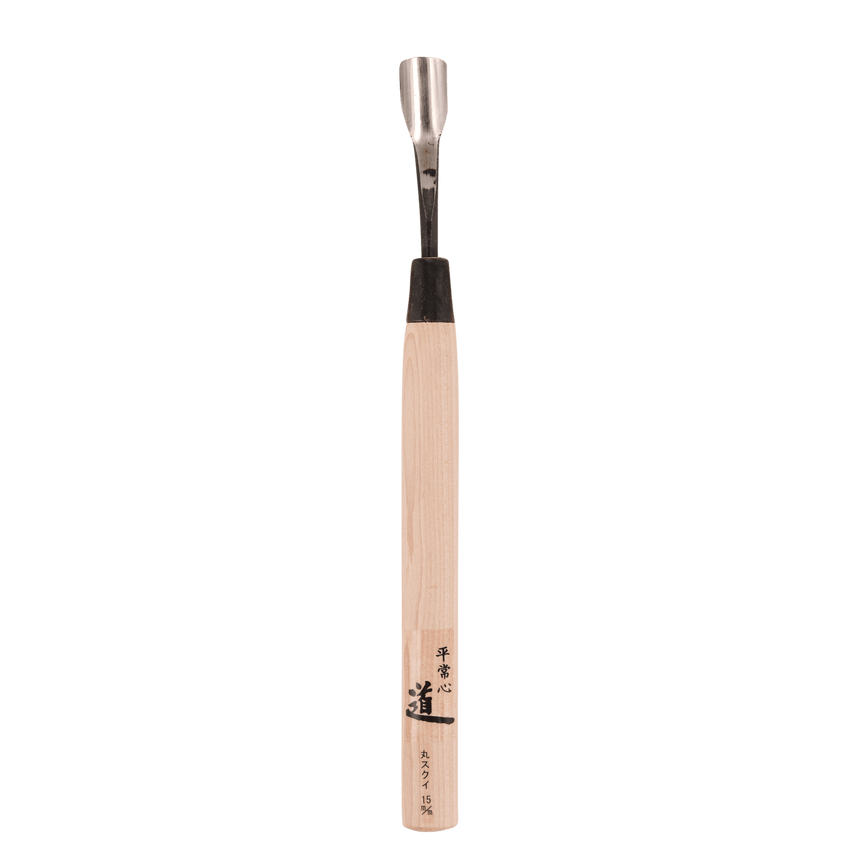 Bent U-Gouge - Shirogami - Gouges - Japanese Tools Australia