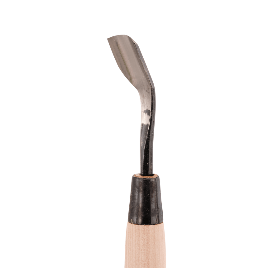 Bent U-Gouge - Shirogami - Gouges - Japanese Tools Australia