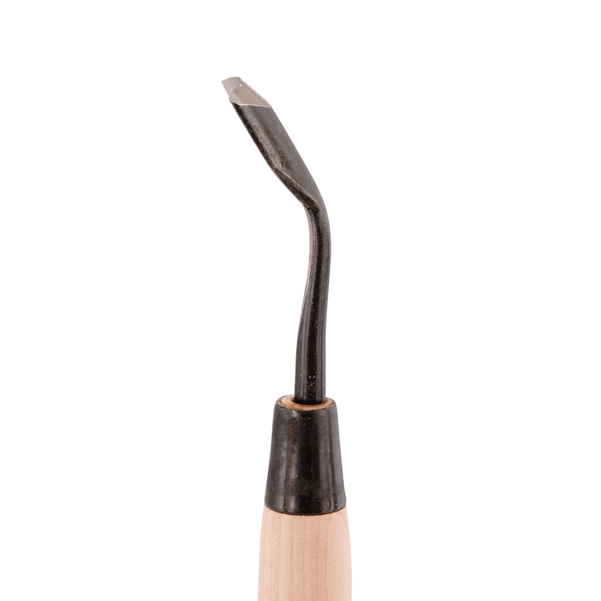 Bent U-Gouge - Shirogami - Gouges - Japanese Tools Australia