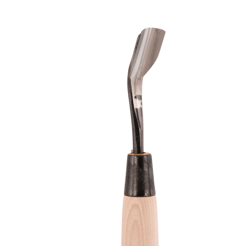 Bent U-Gouge - Shirogami - Gouges - Japanese Tools Australia