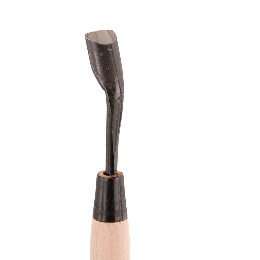 Bent U-Gouge - Shirogami - Gouges - Japanese Tools Australia