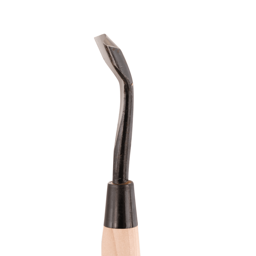 Bent U-Gouge - Shirogami - Gouges - Japanese Tools Australia
