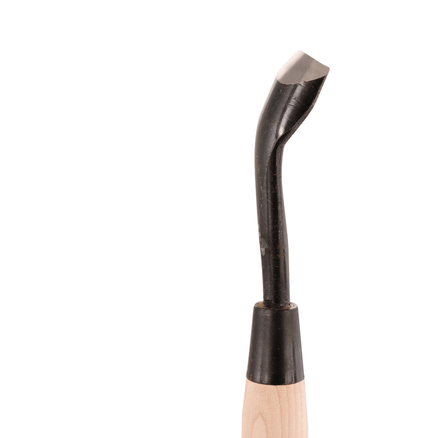 Bent U-Gouge - Shirogami - Gouges - Japanese Tools Australia