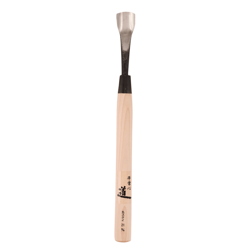 Bent U-Gouge - Shirogami - Gouges - Japanese Tools Australia