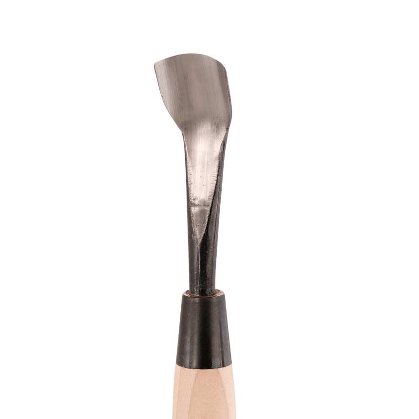 Bent U-Gouge - Shirogami - Gouges - Japanese Tools Australia