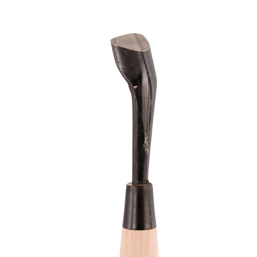 Bent U-Gouge - Shirogami - Gouges - Japanese Tools Australia