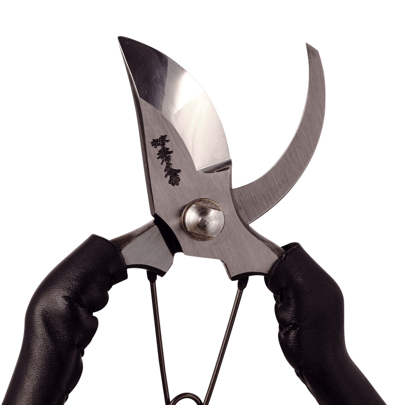 Black Leather Handled Secateurs - Secateurs - Japanese Tools Australia