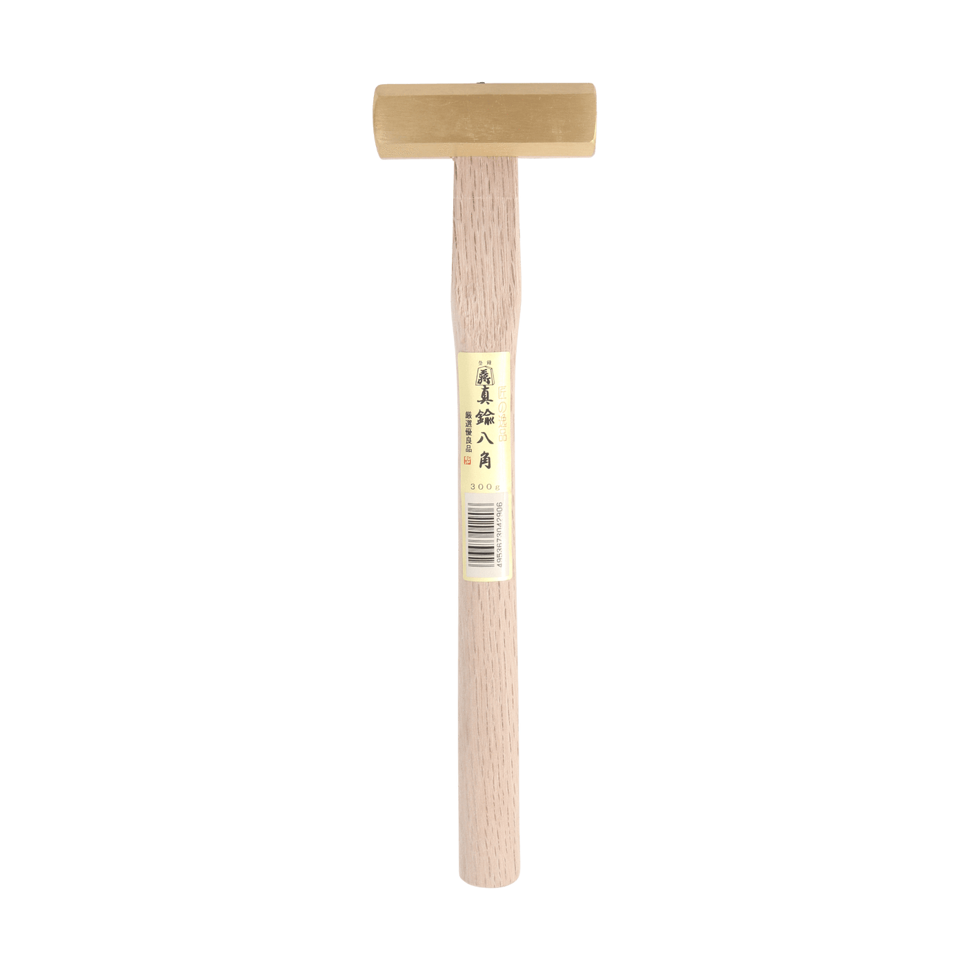 Brass 8-Kaku Hammer 300g by SUSA with White Oak handle - Hammers - Japanese Tools Australia