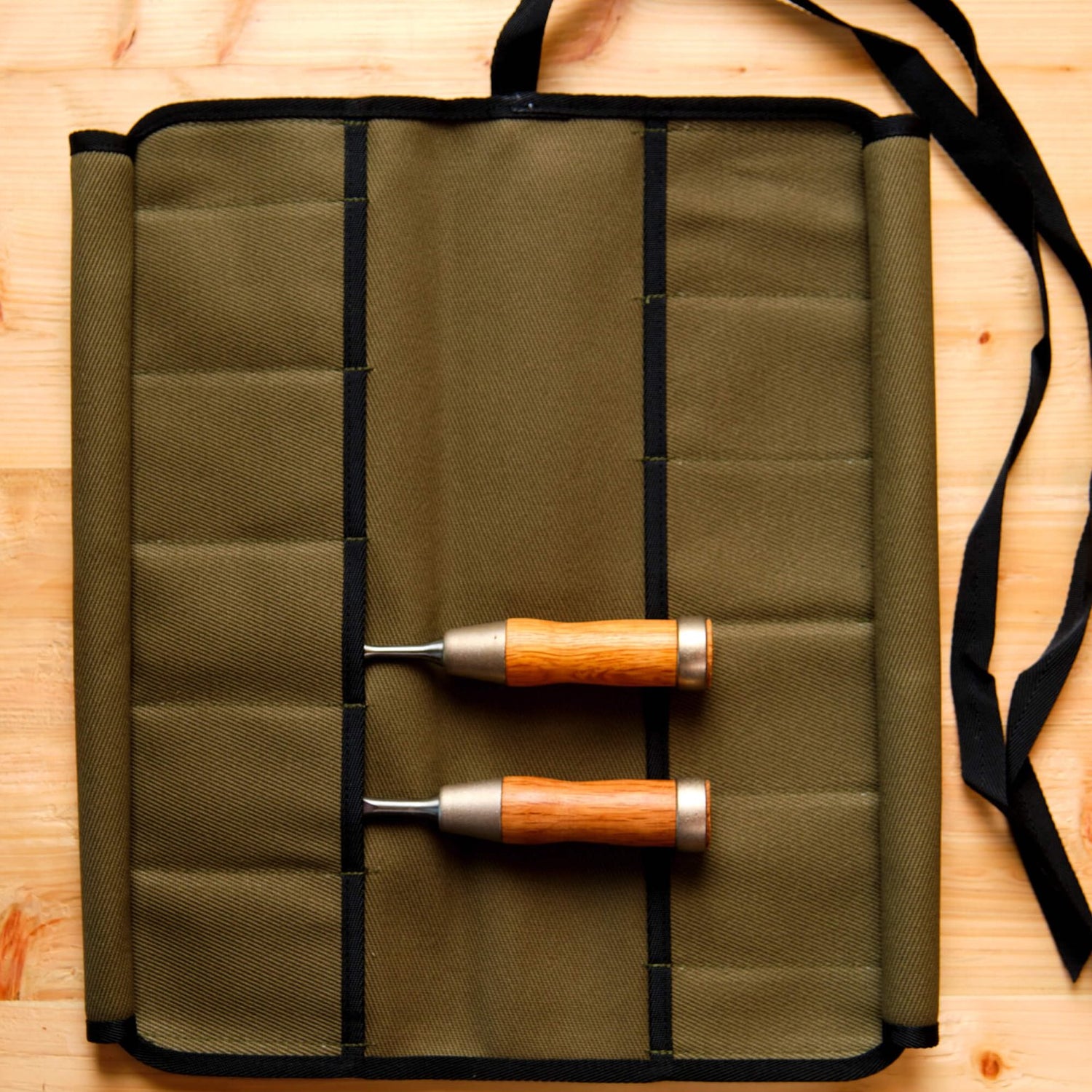 Canvas Roll for Chisels - Chisel Accessories - Japanese Tools Australia