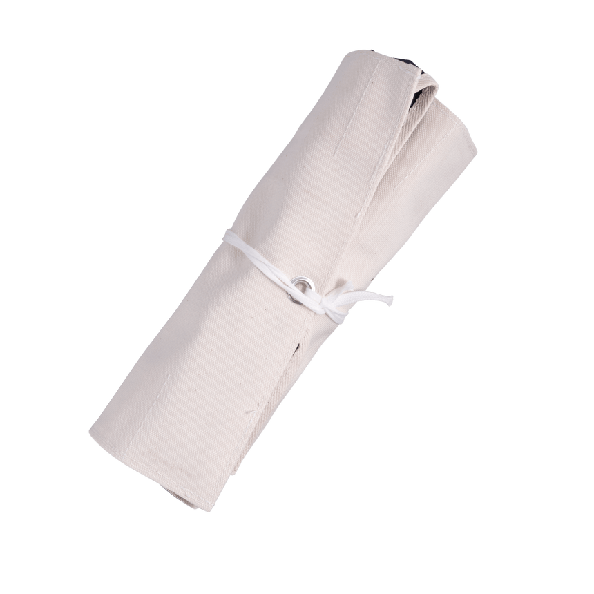 Carpenter's Chisel Roll - 10 Pocket - White - Chisel Accessories - Japanese Tools Australia