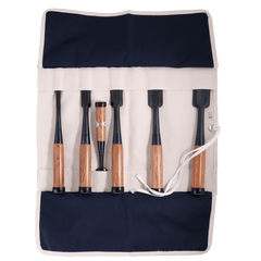 Carpenter's Chisel Roll - 10 Pocket - White