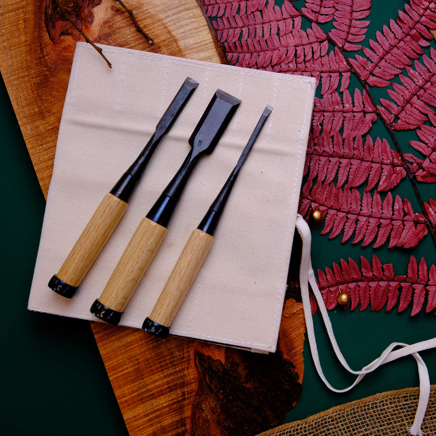 Cherry-picked Chisel Set - Chisels - Japanese Tools Australia