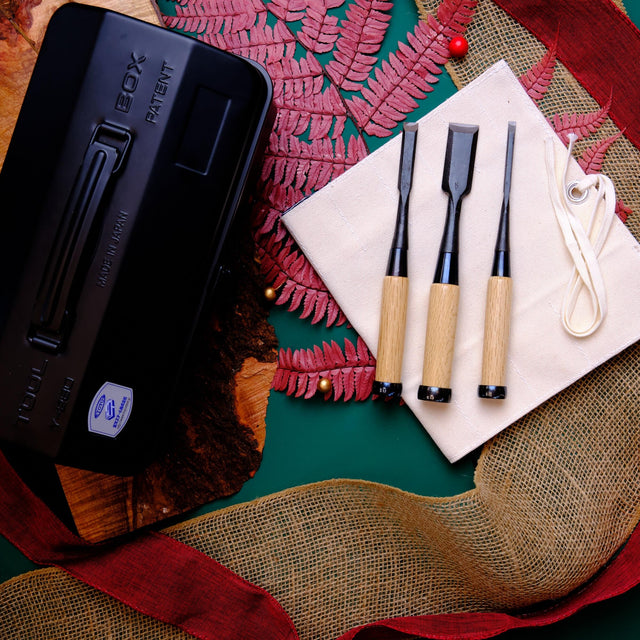 Cherry-picked Chisel Set - Chisels - Japanese Tools Australia