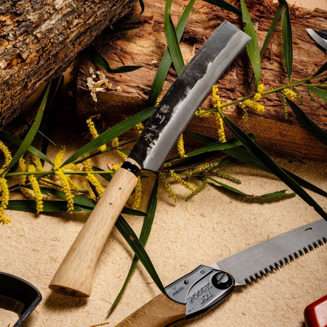 Curved Bamboo Hatchet - Axes - Japanese Tools Australia