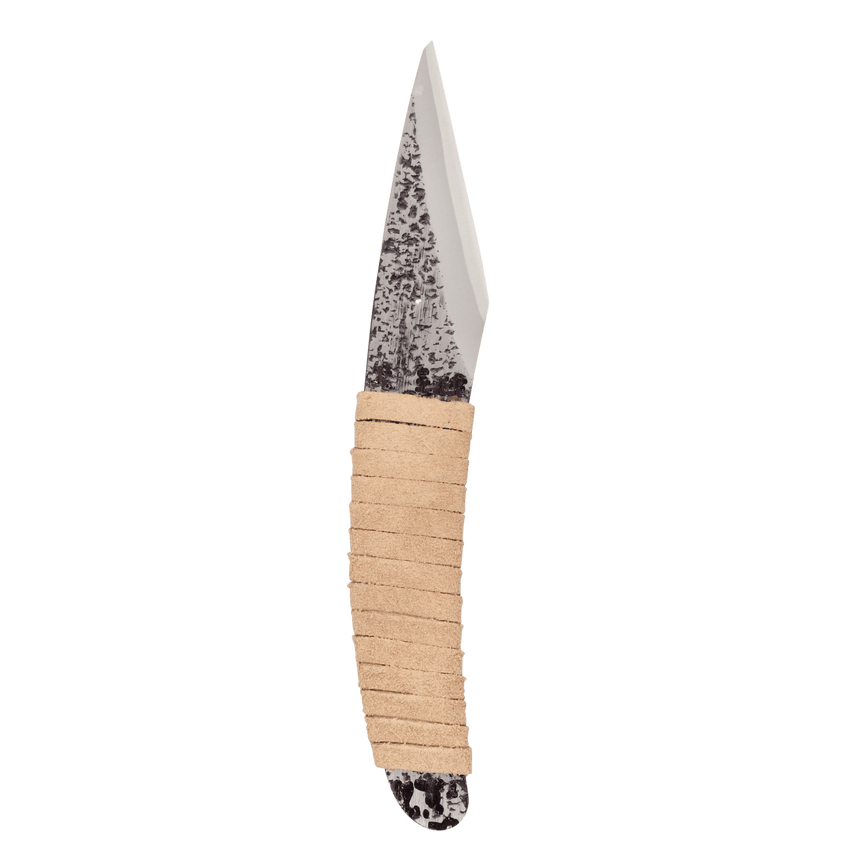 Curved Kiridashi - Leather-wrapped Handle - Marking Knives - Japanese Tools Australia